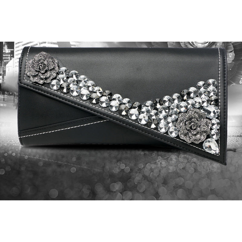 Rhinestone Envelope Clutch