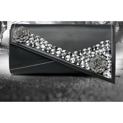 Rhinestone Envelope Clutch