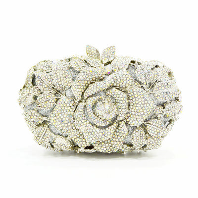 Handmade European And America Diamond Women's Clutch Bag