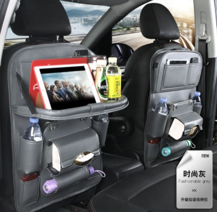 Car Storage Bag Multifunction Seat Back Tray Hanging Bag
