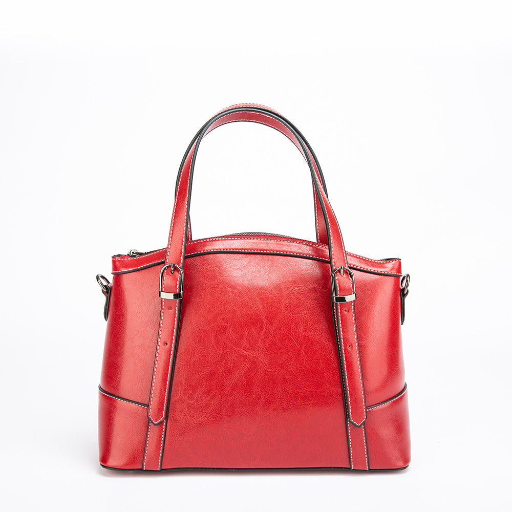 New Genuine Leather Women's Casual Fashion Crossbody Bag Retro