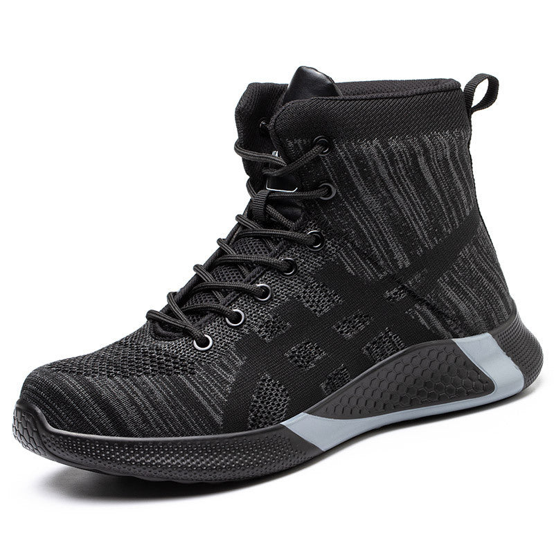 Warm Thickened Breathable Lace-up Safety Shoes
