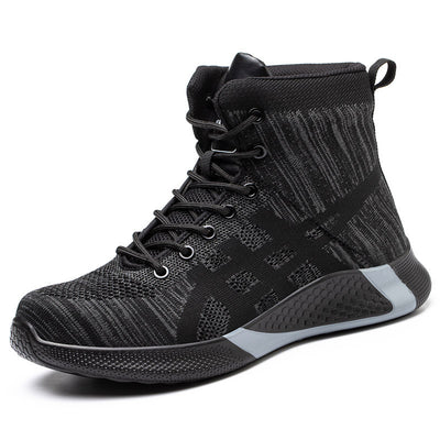 Warm Thickened Breathable Lace-up Safety Shoes
