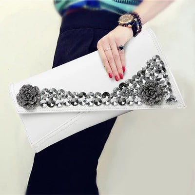 Rhinestone Envelope Clutch