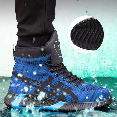 Warm Thickened Breathable Lace-up Safety Shoes