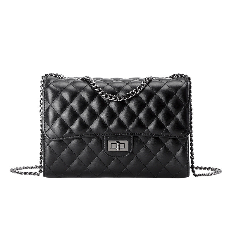 Women's Genuine Leather Bag Small Fragrance Chain