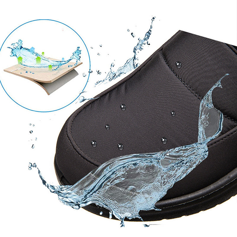 Women Non-slip Waterproof Snow Flat Heels Warm Boots