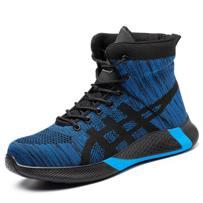 Warm Thickened Breathable Lace-up Safety Shoes