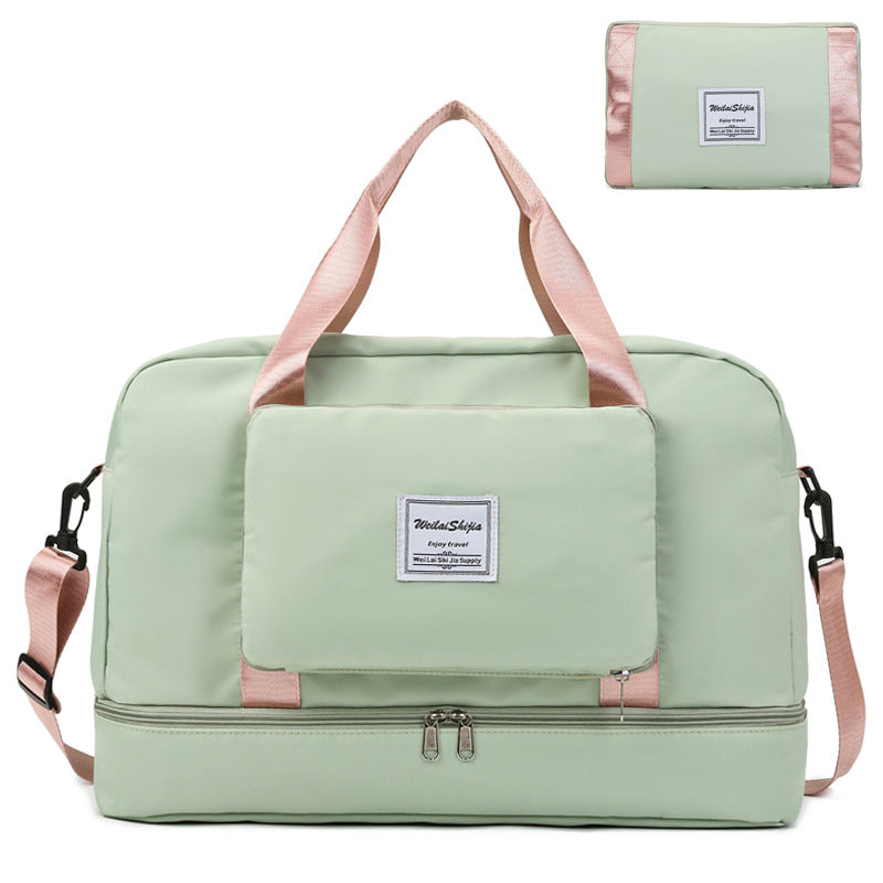 Foldable Travel Duffel Sports Gym Tote Bag Women
