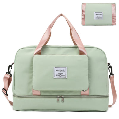 Foldable Travel Duffel Sports Gym Tote Bag Women