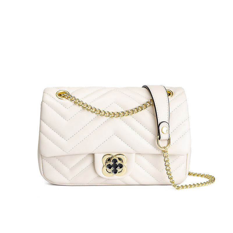 High-quality Genuine Leather Ladies Rhombus Shoulder Bag