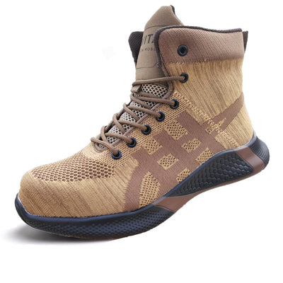 Warm Thickened Breathable Lace-up Safety Shoes