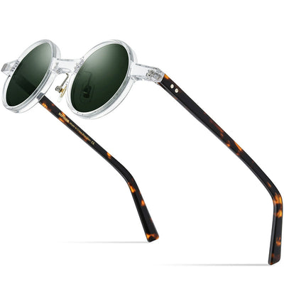 Men's And Women's Models Of Personalized Retro Simple And Versatile Round Sunglasses