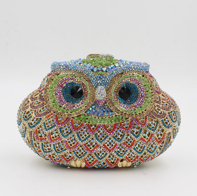 Luxurious Handmade Hollowed-out Water drops Diamond Banquet Clutch Bag